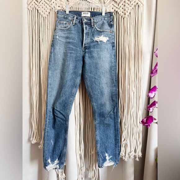 Agolde Jamie High Rise Skinny Jeans Size 24 GUC - Picture 1 of 4
